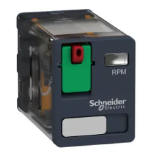 SCHNEIDER RPM21F7 Zelio RPM teljesítményrelé, 2CO, 15A, 120VAC, tesztgomb villanyszerelés