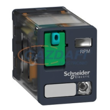 SCHNEIDER RPM22ED Zelio RPM teljesítményrelé, 2CO, 15A, 48VDC, tesztgomb, LED villanyszerelés