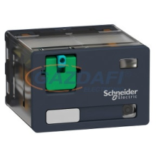 SCHNEIDER RPM42BD Zelio RPM teljesítményrelé, 4CO, 15A, 24VDC, tesztgomb, LED villanyszerelés