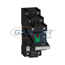 SCHNEIDER RXM2AB2P7PVS Zelio RXM miniatűr relé, 2CO, 12A, 230VAC, tesztgomb, LED, elválasztott elrendezésű villanyszerelés