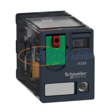 SCHNEIDER RXM3AB2E7 Zelio RXM miniatűr relé, 3CO, 10A, 48VAC, tesztgomb, LED villanyszerelés