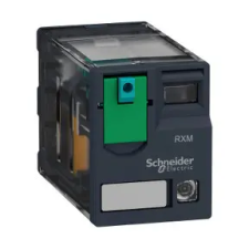 SCHNEIDER RXM3AB2JD Zelio RXM miniatűr relé, 3CO, 10A, 12VDC, tesztgomb, LED villanyszerelés