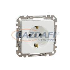 SCHNEIDER SDD111025 ÚJ SEDNA 2P+F csatlakozóaljzat, csavaros bekötés, 16A, fehér villanyszerelés