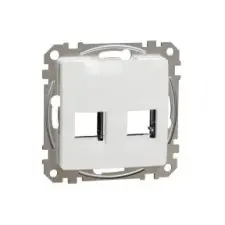 SCHNEIDER SDD111442C ÚJ SEDNA 2xRJ45 adapter, RDM betétekhez, fehér villanyszerelés