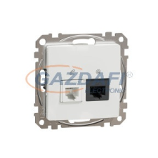 SCHNEIDER SDD111468 ÚJ SEDNA RJ11/RJ45 Cat6 UTP kombinált aljzat, fehér villanyszerelés
