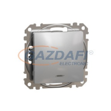 SCHNEIDER SDD113101L ÚJ SEDNA Egypólusú kapcsoló, kék jelzőfénnyel, 10AX, alumínium villanyszerelés