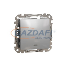 SCHNEIDER SDD113107L ÚJ SEDNA Keresztkapcsoló, kék jelzőfénnyel, 10AX, alumínium villanyszerelés