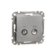 SCHNEIDER SDD113474S ÚJ SEDNA TV/SAT aljzat, átmenő, 7 dB, alumínium villanyszerelés