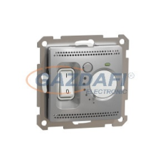 SCHNEIDER SDD113507 ÚJ SEDNA Szobatermosztát padlófűtéshez, 10A, alumínium villanyszerelés