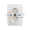 SCHNEIDER SDD311221 ÚJ SEDNA 2x2P+F csatlakozóaljzat biztonsági zsaluval, csavaros bekötés, 16A, kerettel, fehér