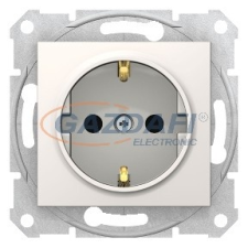 SCHNEIDER SDN3000123 SEDNA 2P+F csatlakozóaljzat gyermekvédelemmel, csavaros bekötés, 16A, krém villanyszerelés