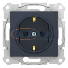 SCHNEIDER SDN3000170 SEDNA 2P+F csatlakozóaljzat gyermekvédelemmel, csavaros bekötés, 16A, grafit villanyszerelés
