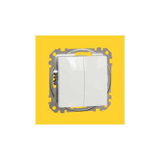 Schneider Sedna Design 106+6N kettős nyomó keret nélkül fehér SDD111118 villanyszerelés