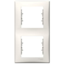 SCHNEIDER Sedna keret 2-es krém függőleges műanyag Schneider villanyszerelés