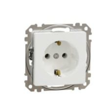 SCHNEIDER SednaÚj 162 dugalj földelt gyerekzárral antracit IP20 süllyesztett szorítókapcsos Schneider villanyszerelés