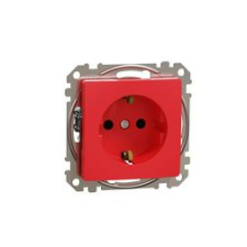 SCHNEIDER SednaÚj 162 dugalj földelt gyerekzárral piros IP20 süllyesztett csavaros Schneider - SDD115021 villanyszerelés