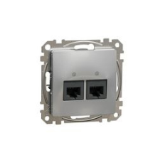 SCHNEIDER SednaÚj adatcsatlakozó dugalj UTP RJ45 8(8) Cat6 süllyesztett alumínium Schneider - SDD113462 villanyszerelés