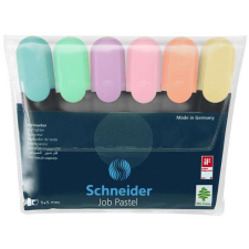 SCHNEIDER Szövegkiemelő készlet, 1-5 mm,  "Job Pastel", 6 különböző pasztell szín filctoll, marker