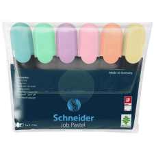 SCHNEIDER Szövegkiemelő készlet, 1-5 mm, "Job Pastel", 6 különböző pasztell szín filctoll, marker