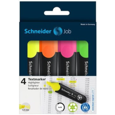 SCHNEIDER Szövegkiemelő, SCHNEIDER Job 150, 1-5 mm, 4 db-os készlet filctoll, marker