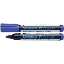 SCHNEIDER Tábla- és flipchart marker, 2-3 mm, kúpos, SCHNEIDER &quot;Maxx 290&quot;, kék filctoll, marker