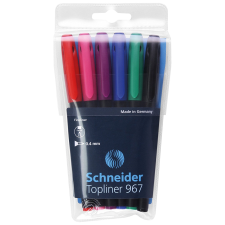 SCHNEIDER Topliner 967 0.4 mm Tűfilc készlet -6 szín filctoll, marker