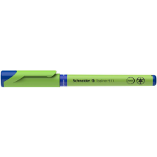 SCHNEIDER Tűfilc, 0,4 mm, cserélhető betétes, újrahasznosított tolltest, SCHNEIDER &quot;Topliner 911&quot;, kék filctoll, marker