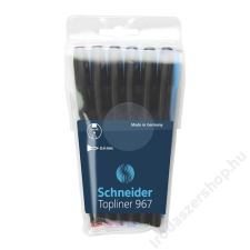 SCHNEIDER Tűfilc készlet, 0,4 mm, SCHNEIDER Topliner 967, 6 különböző szín (TSCTOP967V6) filctoll, marker