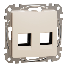 SCHNEIDER ÚJ SEDNA 2xRJ45 adapter, AMP, MOLEX, KELINE betétekhez, bézs villanyszerelés