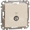 SCHNEIDER ÚJ SEDNA TV aljzat, átmenő, 7 dB, bézs