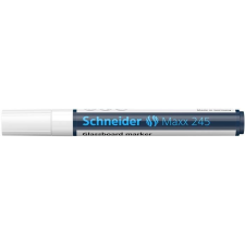 SCHNEIDER Üvegtábla marker, 1-3 mm, SCHNEIDER  "Maxx 245", fehér filctoll, marker