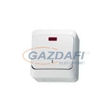 SCHNEIDER WDE000521 CEDAR PLUS Kétpólusú kapcsoló, jelzőfénnyel, IP44, fehér villanyszerelés