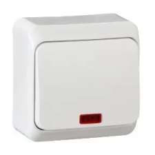 SCHNEIDER WDE001014 PRIMA Egypólusú kapcsoló, jelzőfényes, 10AX, fehér villanyszerelés