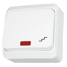 SCHNEIDER WDE001061 PRIMA Váltókapcsoló, jelzőfényes, 10AX, fehér villanyszerelés