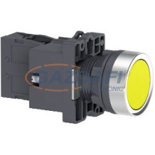 SCHNEIDER XA2EW35B1 Harmony Easy Series Ø22 Világító nyomógomb, sárga, 24V AC/DC,1NO villanyszerelés