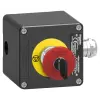 SCHNEIDER XAWF188EX ATEX D tokozott vészleállító, gombafejű 40mm, kulccsal oldható, fém, 2NC, piros