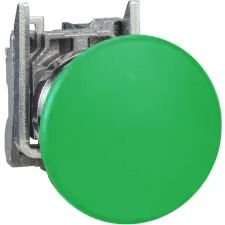 SCHNEIDER XB4BC31EX ATEX D gombafejű nyomógomb 40mm, fém, 1NO, zöld villanyszerelés