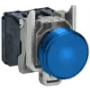 SCHNEIDER XB4BVB6EX ATEX D LED jelzőlámpa, fém, kék, 24VAC/DC