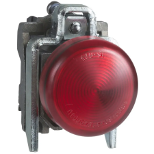 SCHNEIDER XB4BVM4EX ATEX D LED jelzőlámpa, fém, piros, 240VAC világítás