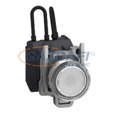 SCHNEIDER XB4BW21BM5GEX Harmony ATEX DG komplett nyomógombos LED tesztlámpa, Ø22, 24VAC/DC, fehér villanyszerelés