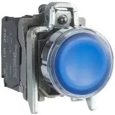 SCHNEIDER XB4BW36G5 LED-es világító nyomógomb, kék villanyszerelés