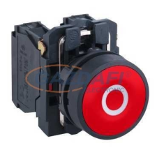 SCHNEIDER XB5AA4322 Komplett nyomógomb, piros, "O" jellel villanyszerelés