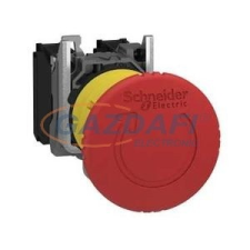 SCHNEIDER XB5AS8444 Komplett vészgomb, forgatós TR 2NC villanyszerelés