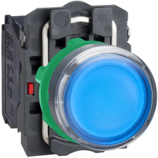 SCHNEIDER XB5AW36G5 LED-es világító nyomógomb, kék, 110V villanyszerelés