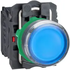 SCHNEIDER XB5AW36M5 LED-es világító nyomógomb, kék, 230V villanyszerelés
