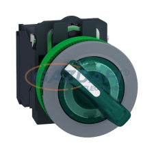 SCHNEIDER XB5FKCUST02 Harmony panelbe süllyesztett komplett műanyag világító választókapcsoló, Ø30, személyre szabott villanyszerelés