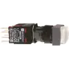 SCHNEIDER XB6CE1B5B Világító nyomógomb, négyz. fehér N/O+N/C