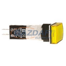 SCHNEIDER XB6DV5BB Komplett jelzőlámpa, szögletes, sárga világítás