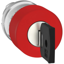 SCHNEIDER ZB4BS934 Kulcsos vészgomb fej átm.3 0mm fekete villanyszerelés