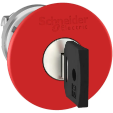 SCHNEIDER ZB4BS94410 Kulcsos Vészgombfej, átm:40mm, piros villanyszerelés